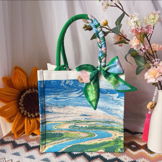 Hand-printed Tote Bag