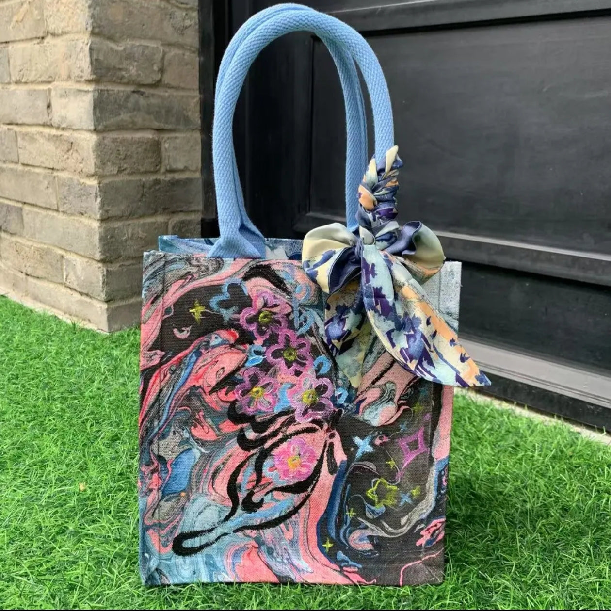 Custom Tote Bags, Handmade Craftsmanship, No Returns or Exchanges