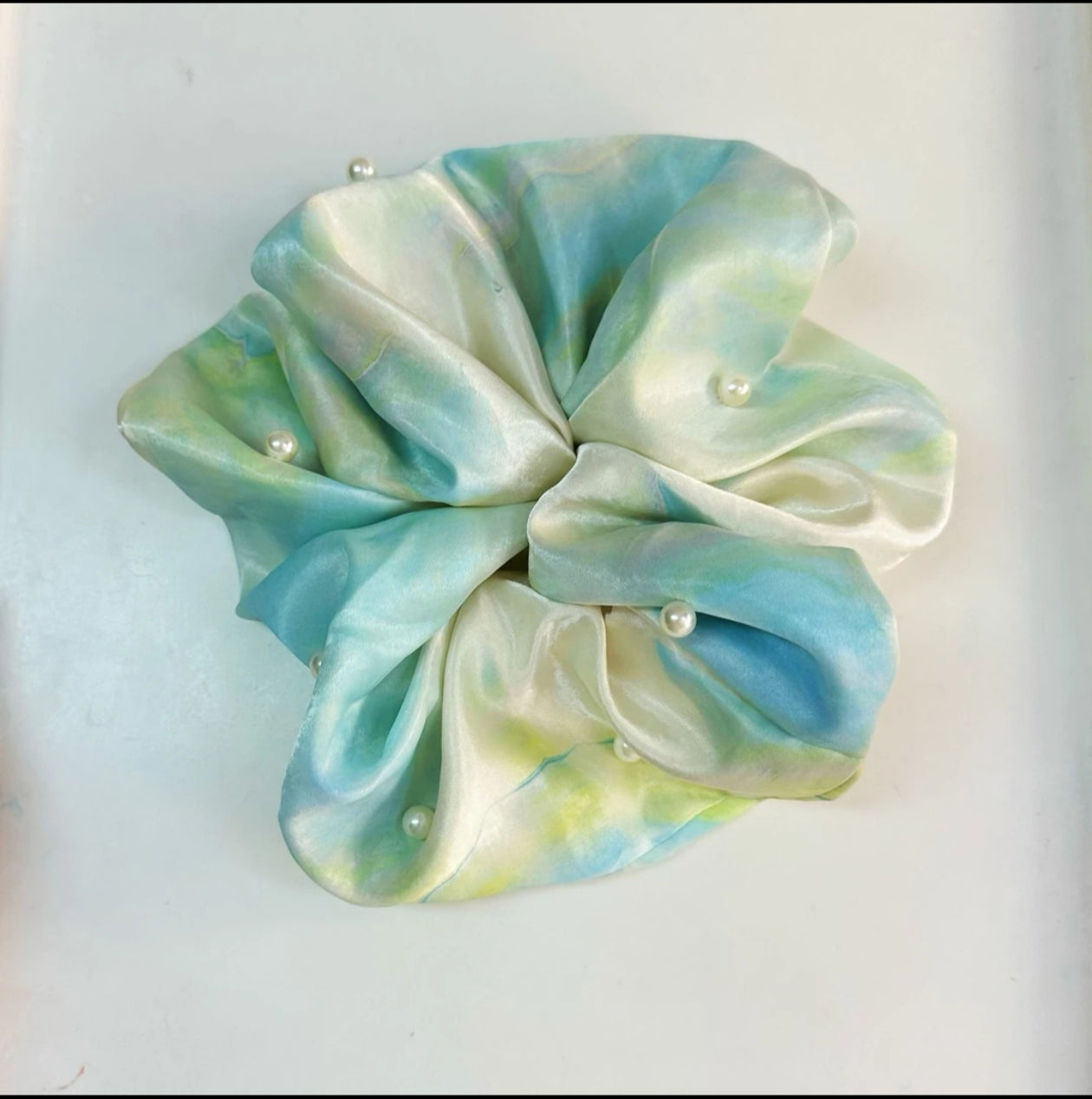 Vibrant Tie-dye Hair Ties β Handcrafted Marbling