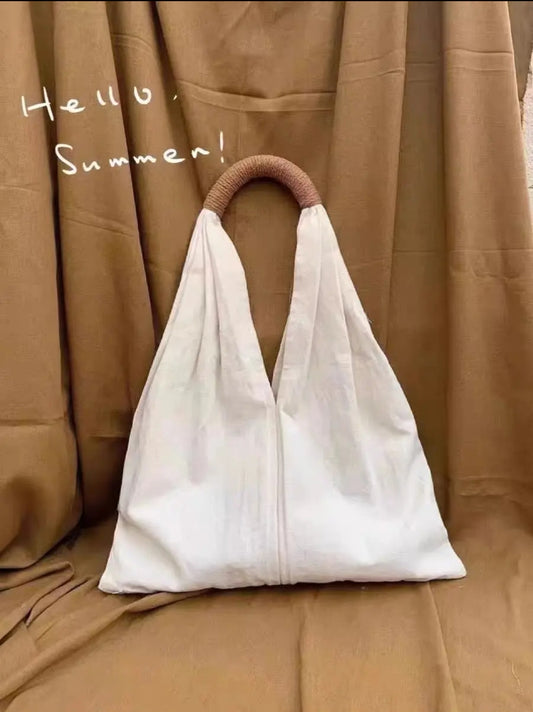 Marble Pattern Artistic Tote Bag, Canvas Material | Random Pattern & Texture | Custom Color Combination (Noteable) | Please Send Us a Message Before Placing an Order