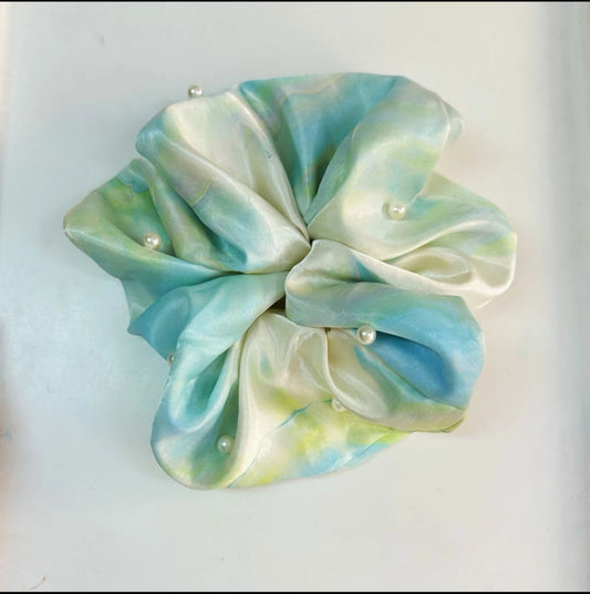 Vibrant Tie-dye Hair Ties — Handcrafted Marbling